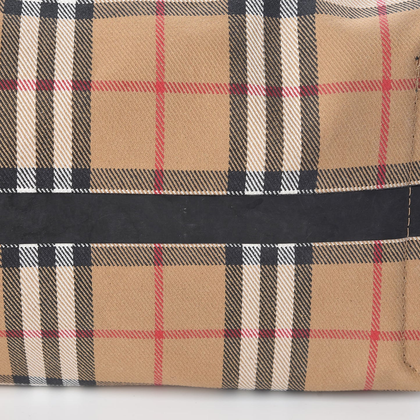 Vintage Check Transparent Large The Giant Reversible Tote Black