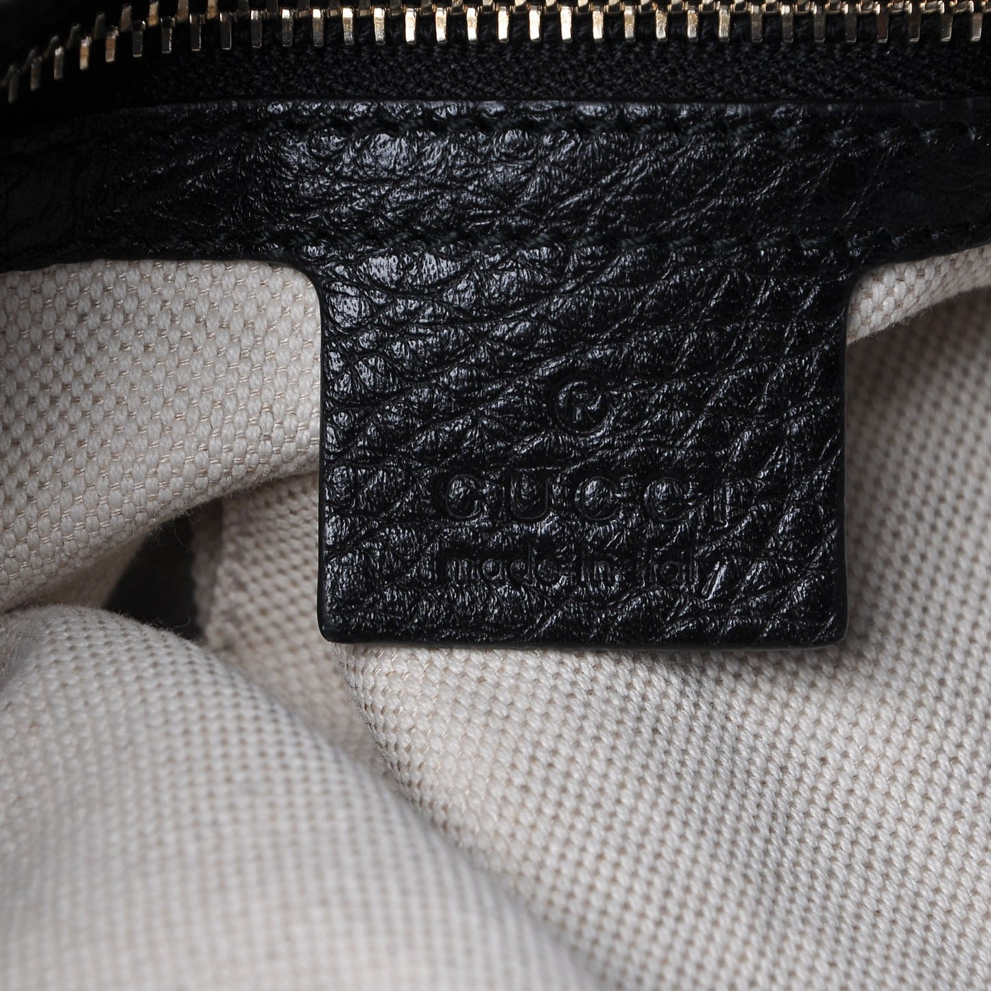 Pebbled Calfskin Medium Miss GG Top Handle Bag Light Cuir