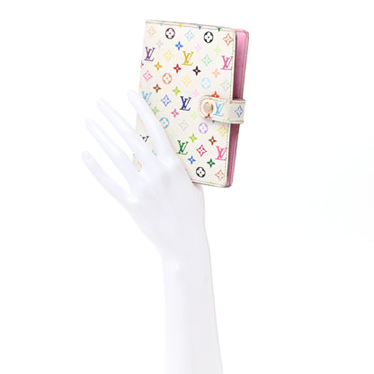 Louis Vuitton Monogram Multicolor Small Ring Agenda Cover White Litchi 2 of 12