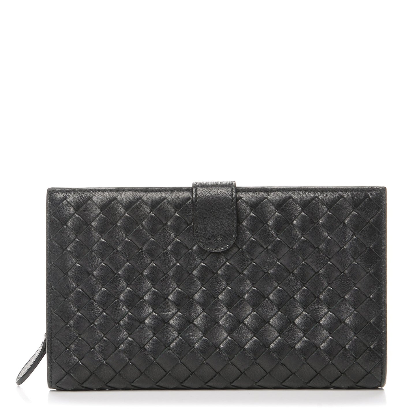 Nappa Intrecciato Continental Wallet Black