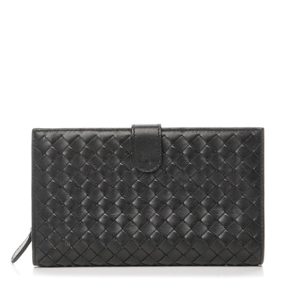 Bottega Veneta Nappa Intrecciato Continental Wallet Black 1 of 8