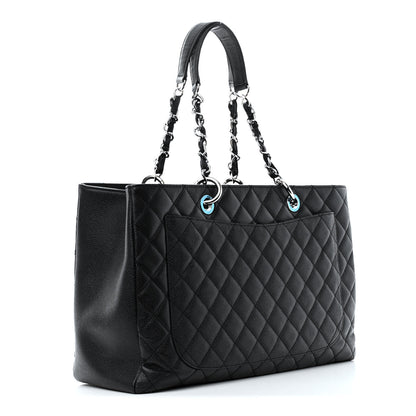 Chanel Caviar Quilted XL Grand Shopping Tote GST Black 3 of 12