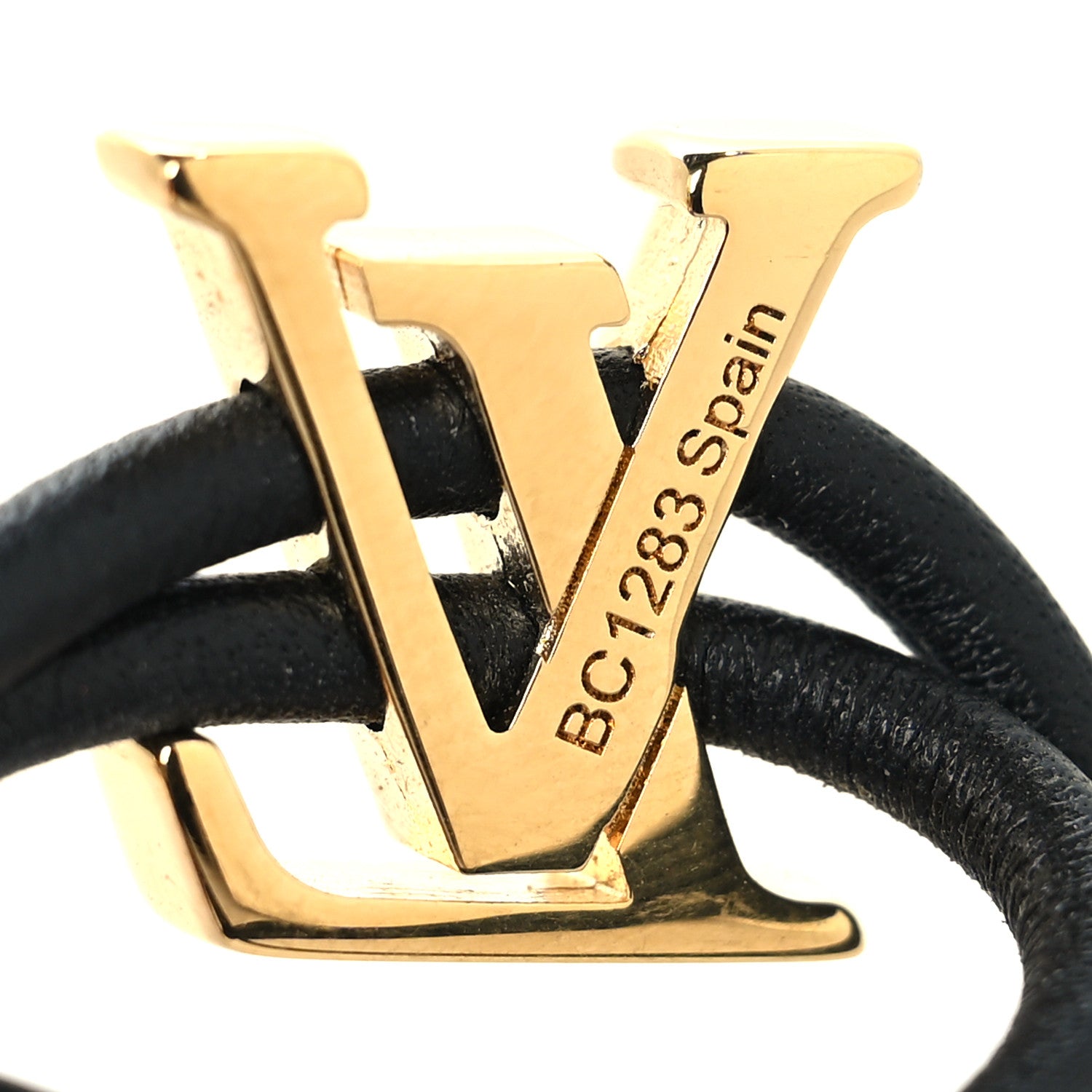 Louis Vuitton Calfskin LV Bloom Bracelet Black 5 of 5