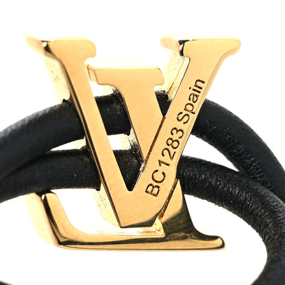 Louis Vuitton Calfskin LV Bloom Bracelet Black 5 of 5