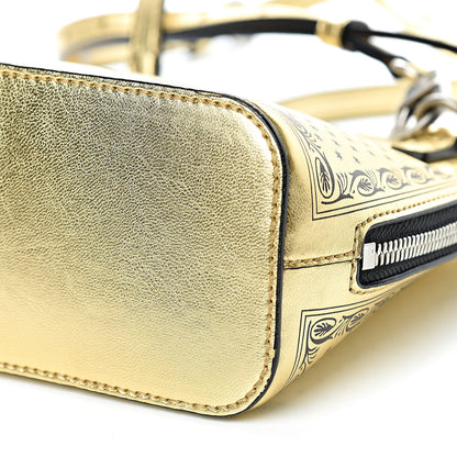 Gucci X SEGA Calfskin GUCCY Stars Mini Dome Shoulder Bag Gold 10 of 10