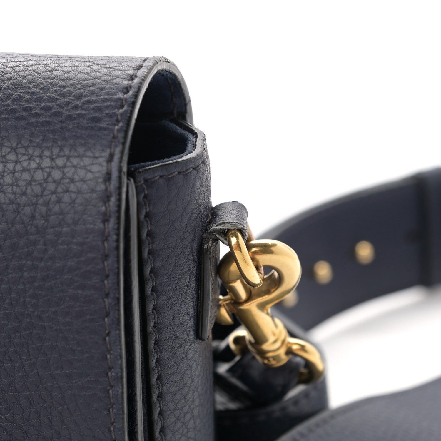 Christian Dior Grained Calfskin Dio(r)evolution Flap Bag Navy Blue 18 of 18