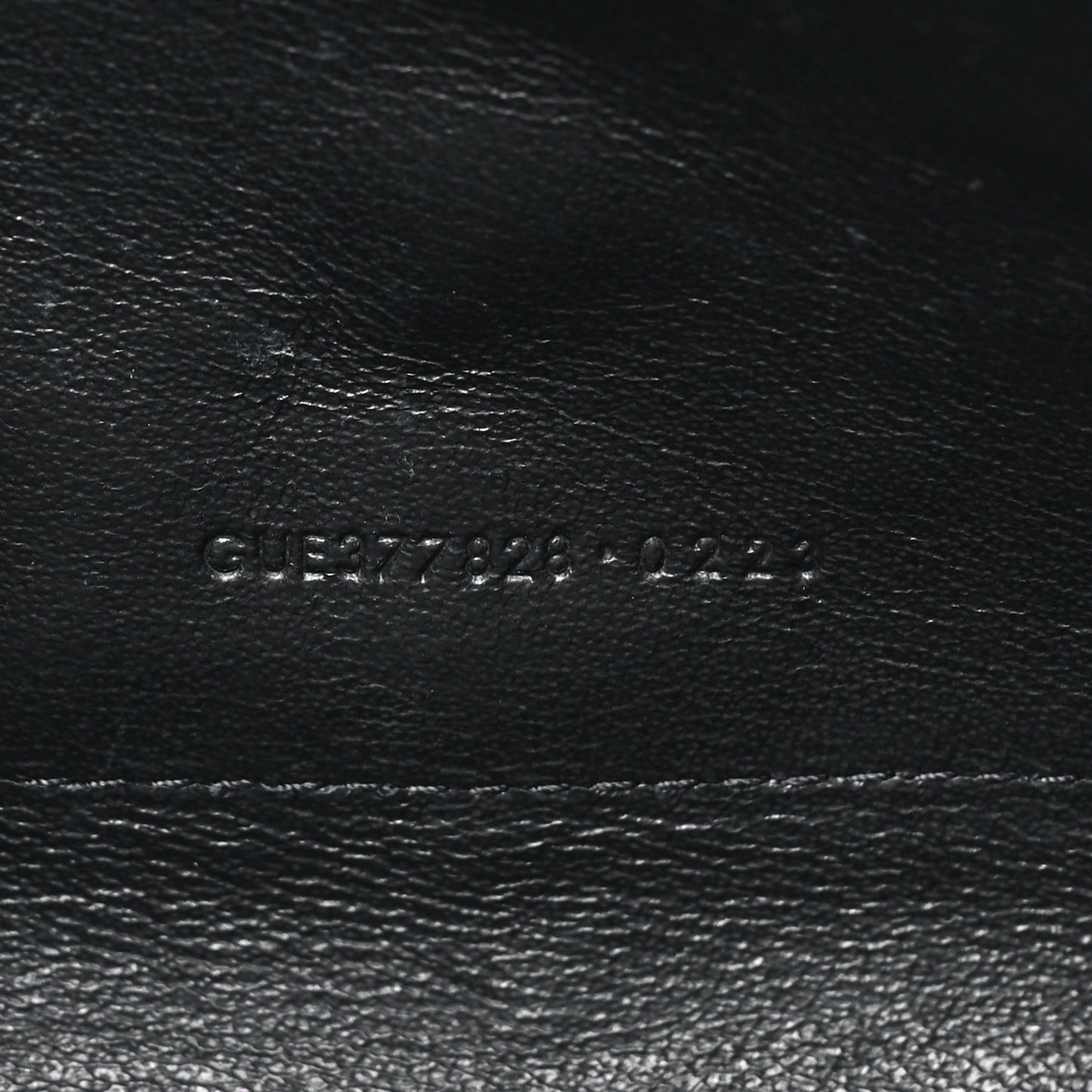 Grain De Poudre Matelasse Chevron Monogram Chain Wallet Black