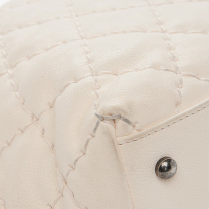 Chanel Calfskin Ultimate Stitch Shopping Tote White 8 of 11