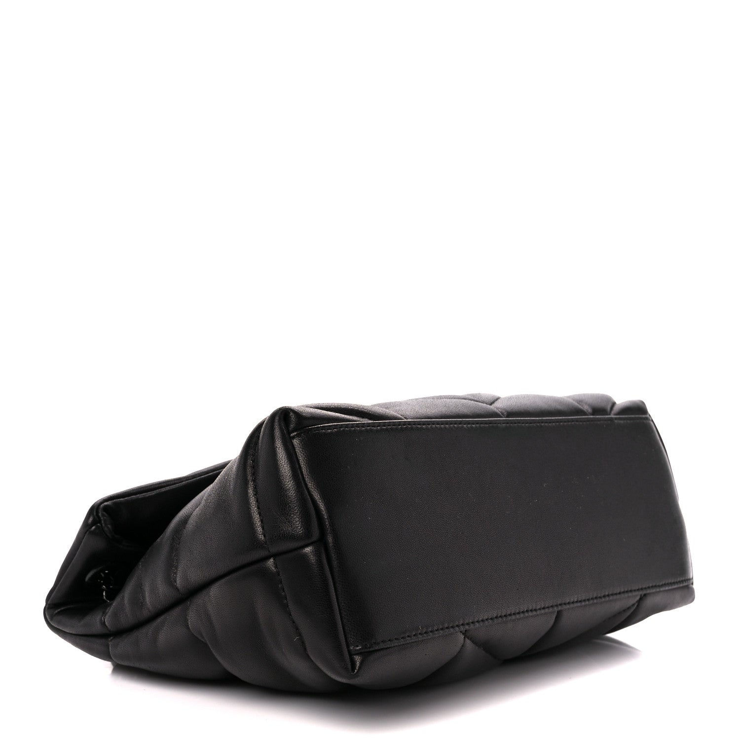 Saint Laurent Lambskin Quilted Monogram Monochrome Small Loulou Puffer Chain Satchel Black 4 of 11