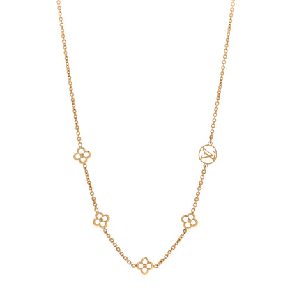 Louis Vuitton Metal Flowerful Choker Necklace Gold 1 of 7