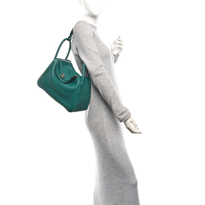 Hermes Taurillon Clemence Lindy 30 Malachite 2 of 12