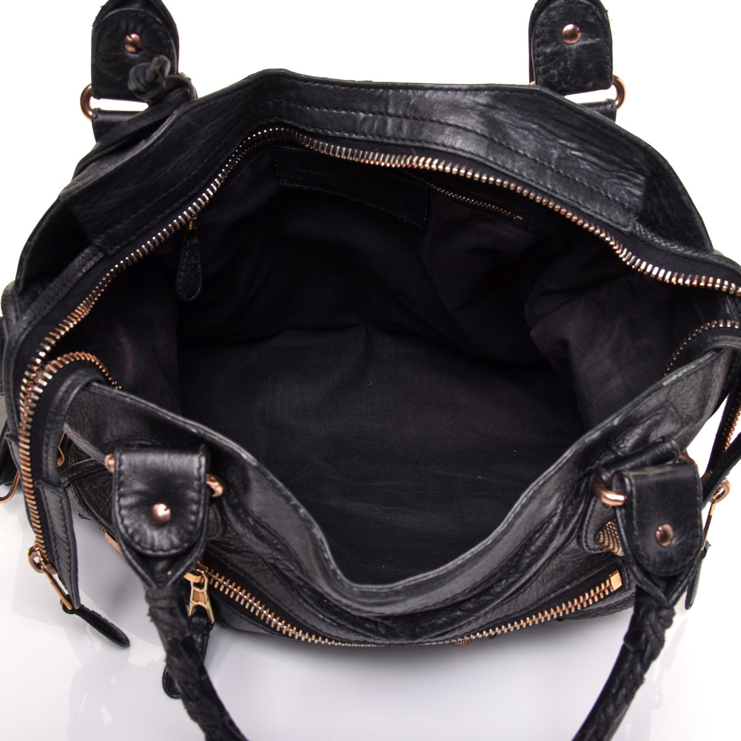 Agneau Giant 21 Rose Gold Hardware City Black