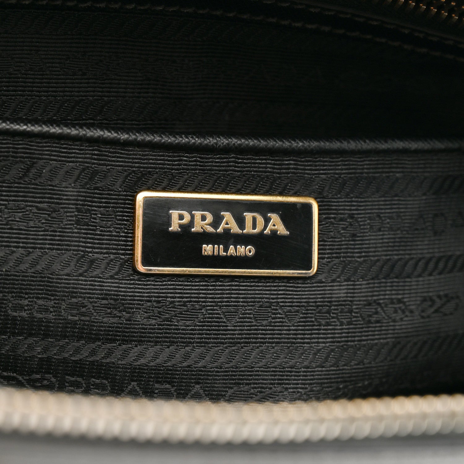 Prada Saffiano Lux Medium Double Zip Black 6 of 13