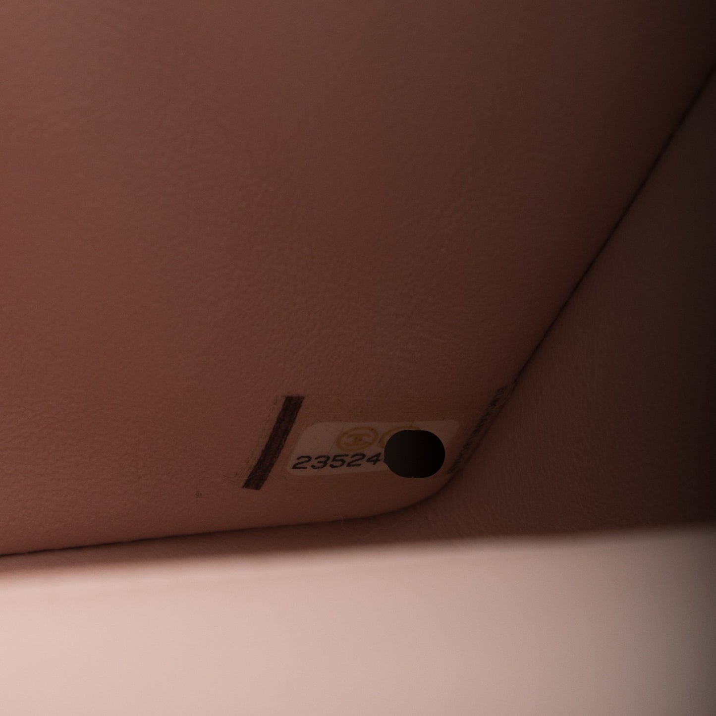 Lambskin Quilted Mini Rectangular Flap Light Pink