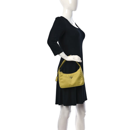 Prada Tessuto Nylon Saffiano Mini Re-Edition 2000 Bag Ananas 2 of 13