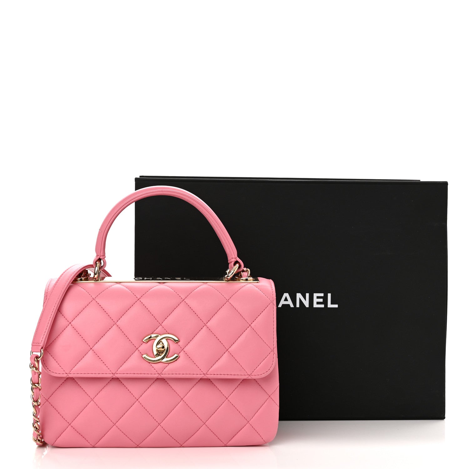 Chanel Lambskin Quilted Small Trendy CC Flap Dual Handle Bag Light Pink 13 of 13