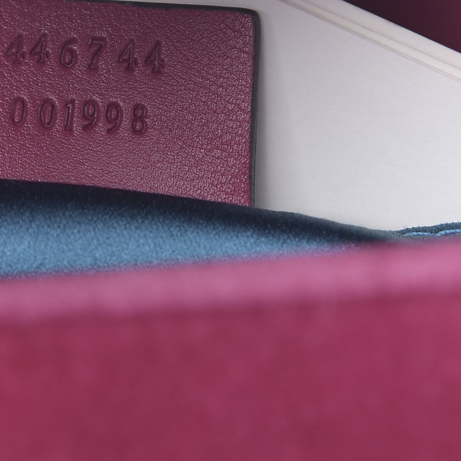 Gucci Velvet Matelasse Mini GG Marmont Shoulder Bag Light Raspberry Rose 7 of 10