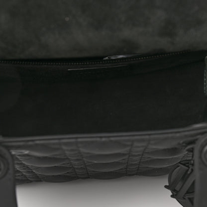 Christian Dior Ultra Matte Calfskin Cannage Medium Lady Dior Black 5 of 9