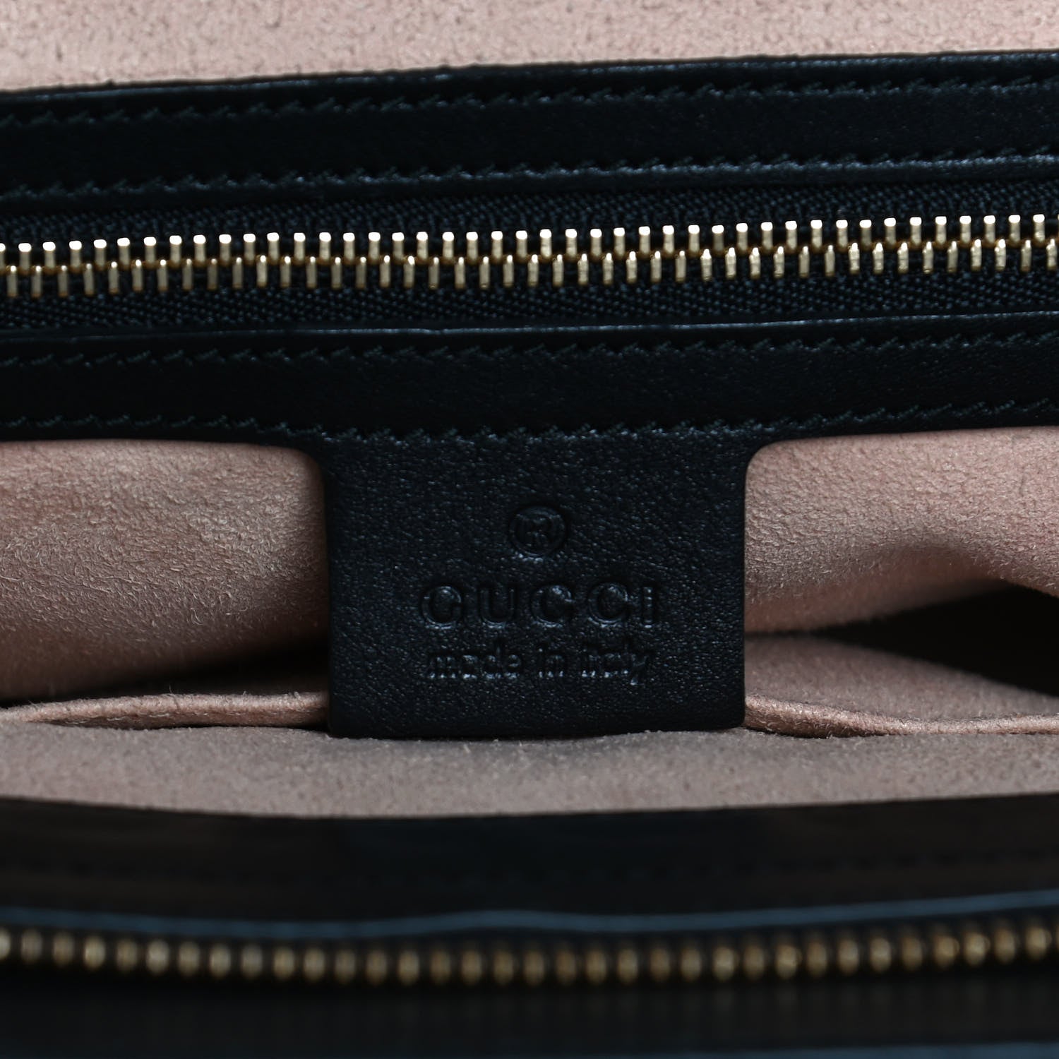 Gucci Guccissima Signature Medium Shoulder Tote Bag Black 6 of 13