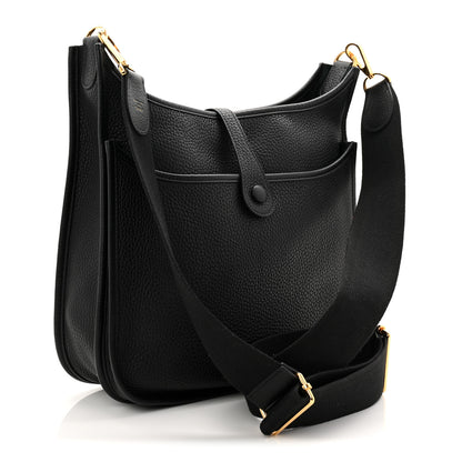 Hermes Taurillon Clemence Evelyne III PM Black 3 of 10
