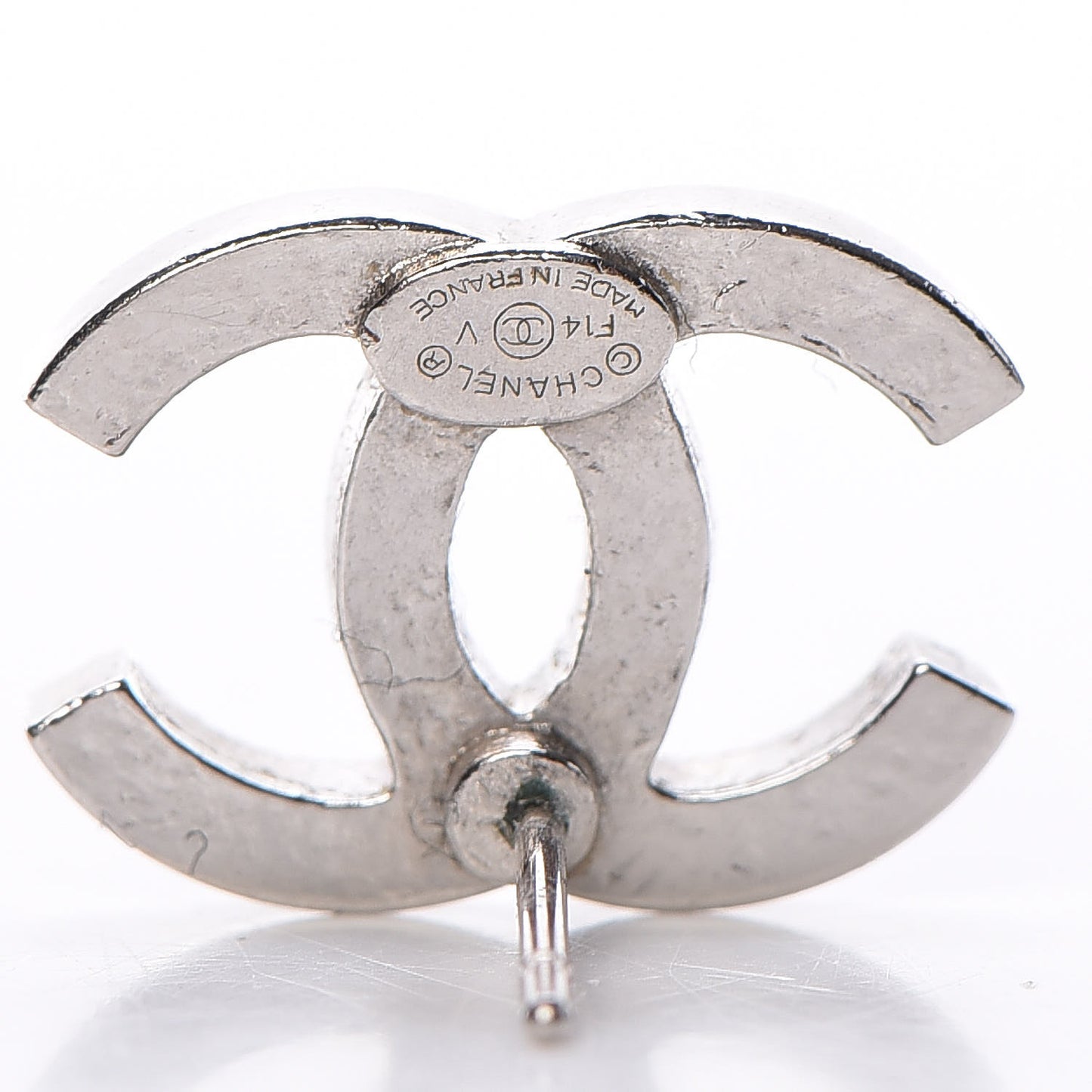 Crystal CC Earrings Silver