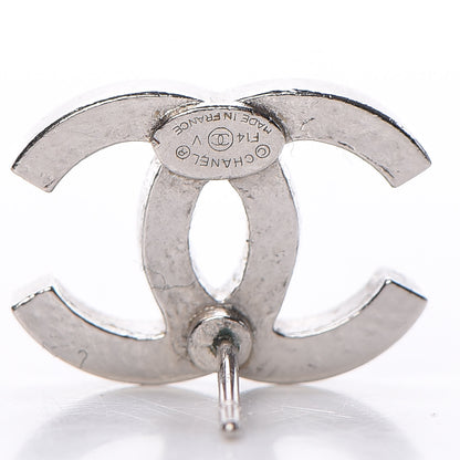 Chanel Crystal CC Earrings Silver 3 of 5