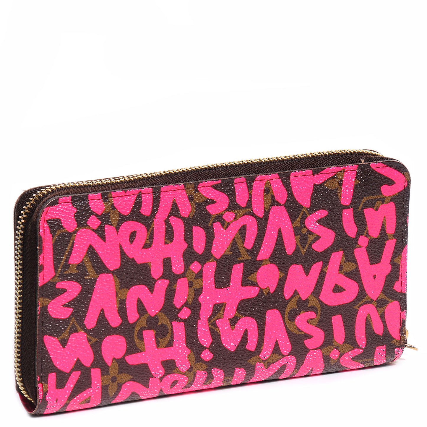 Monogram Graffiti Zippy Wallet Fuchsia