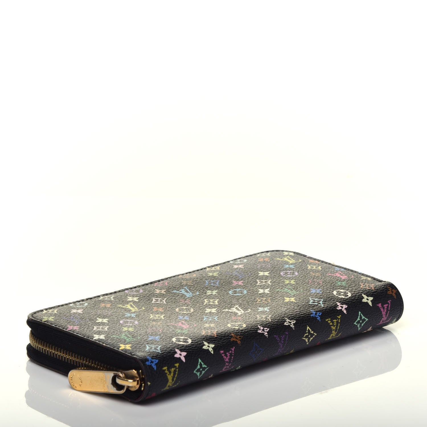 Louis Vuitton Monogram Multicolor Zippy Wallet Black Grenade 4 of 7