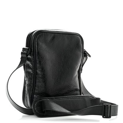 Balenciaga X ADIDAS Agneau Arena Trefoil Logo Messenger Bag Black White 3 of 10