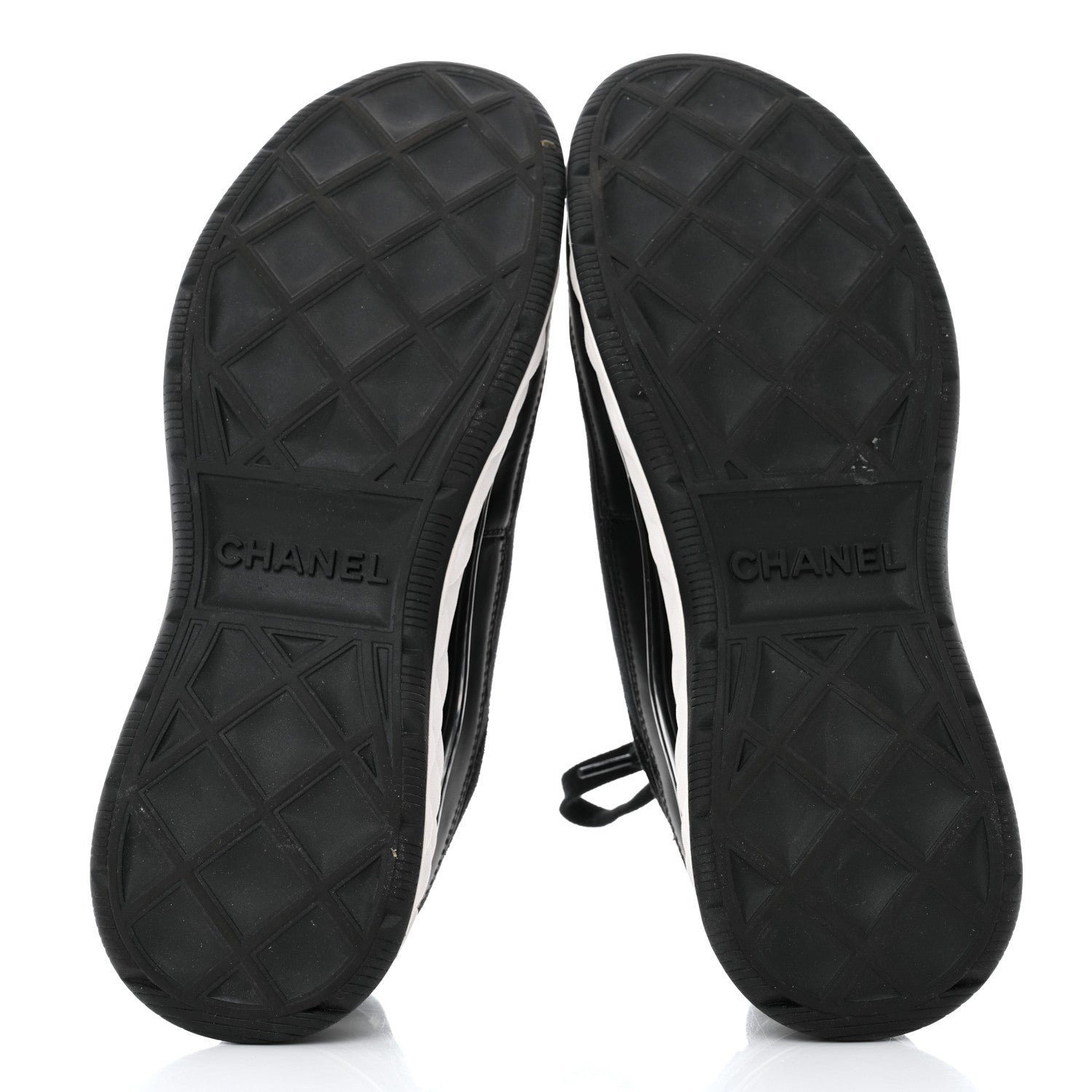 Chanel Velvet Calfskin Mixed Fibers CC Sneakers 40.5 Black 5 of 8