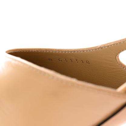 Chanel Lambskin Grosgrain Cap Toe CC Slingback Pumps 39 Beige Black 8 of 10
