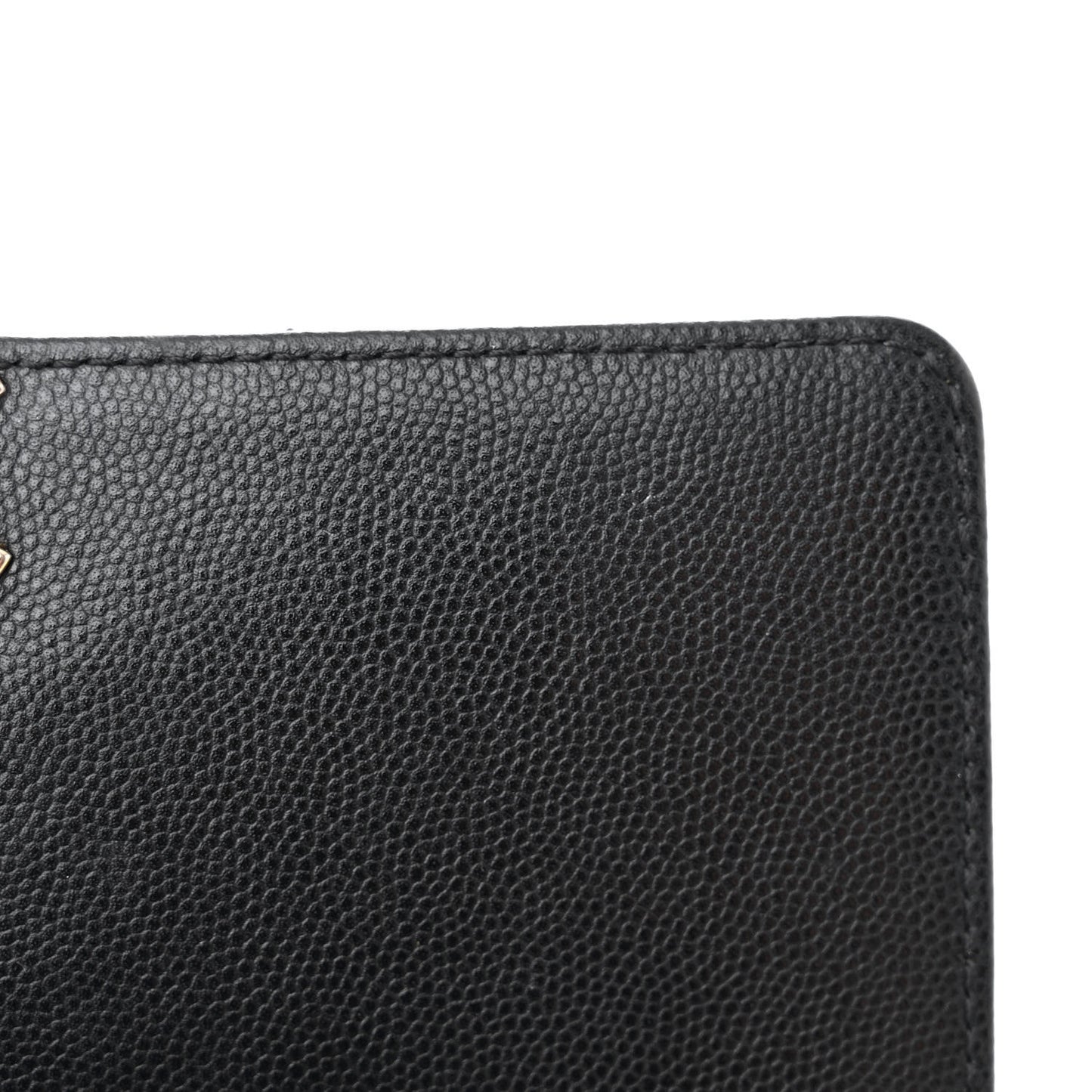 Caviar Quilted Mini Bracelet On Chain Flap Black