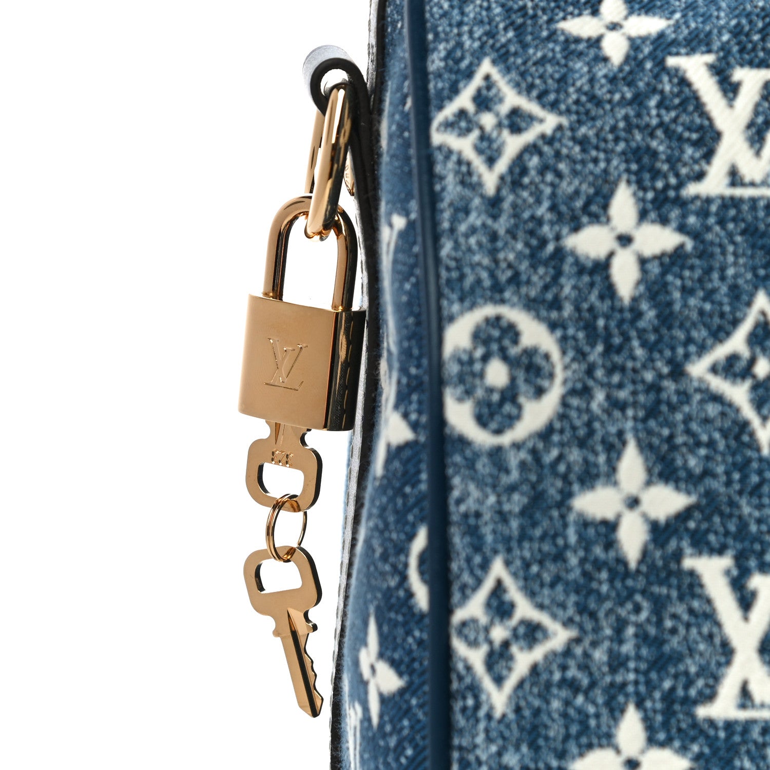 Louis Vuitton Monogram Jacquard Denim Speedy Bandouliere 25 Bleu 8 of 10