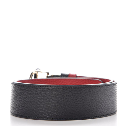 Gucci Calfskin 1973 Reversible Belt 80 32 Black Red 3 of 7