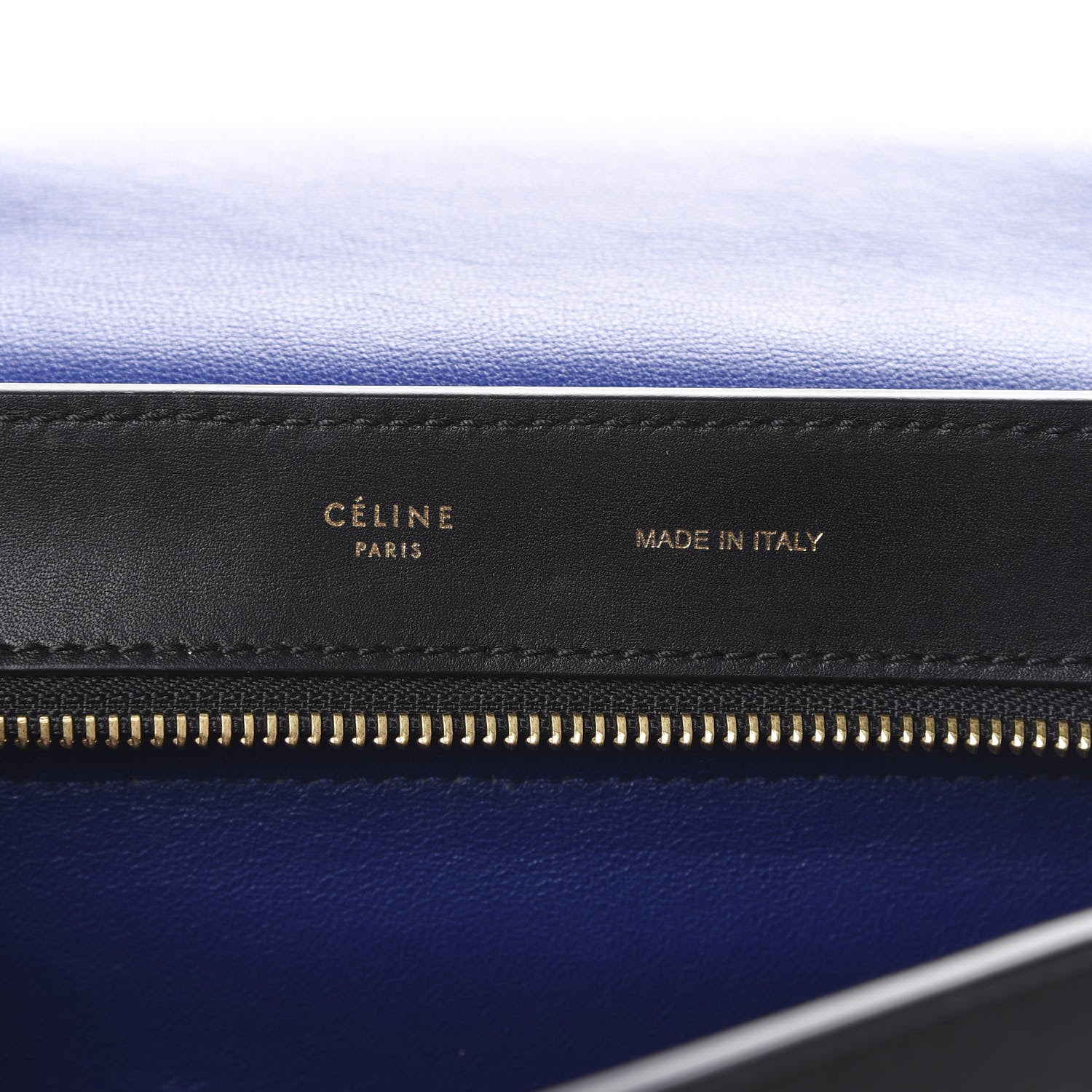 Celine Calfskin Suede Medium Tri-Color Trapeze Sand 5 of 17