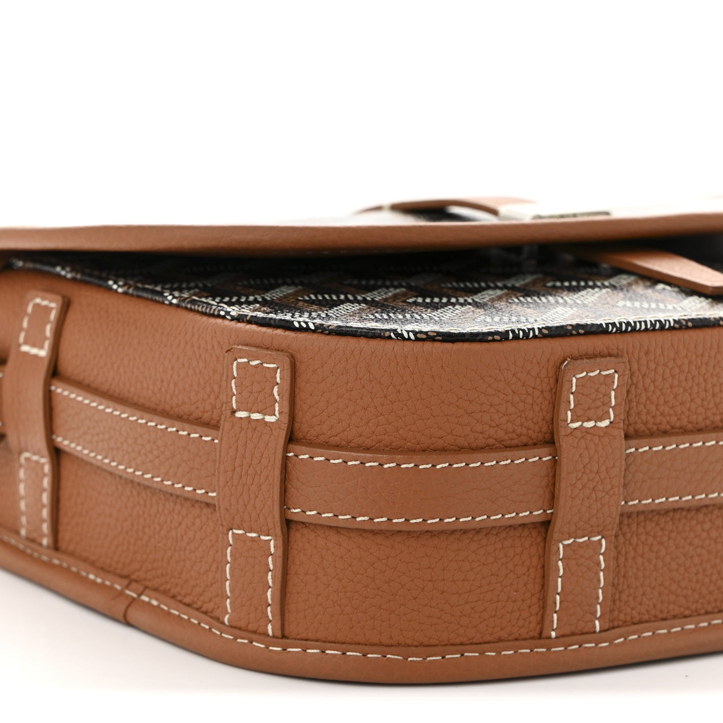 Goyardine Belvedere II PM Messenger Bag Black Gold