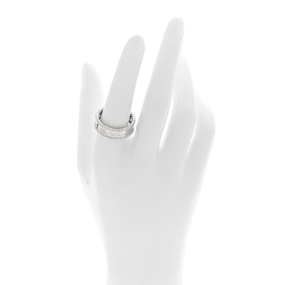 Van Cleef & Arpels 18K White Gold Perlee Signature Ring 57 8 2 of 5