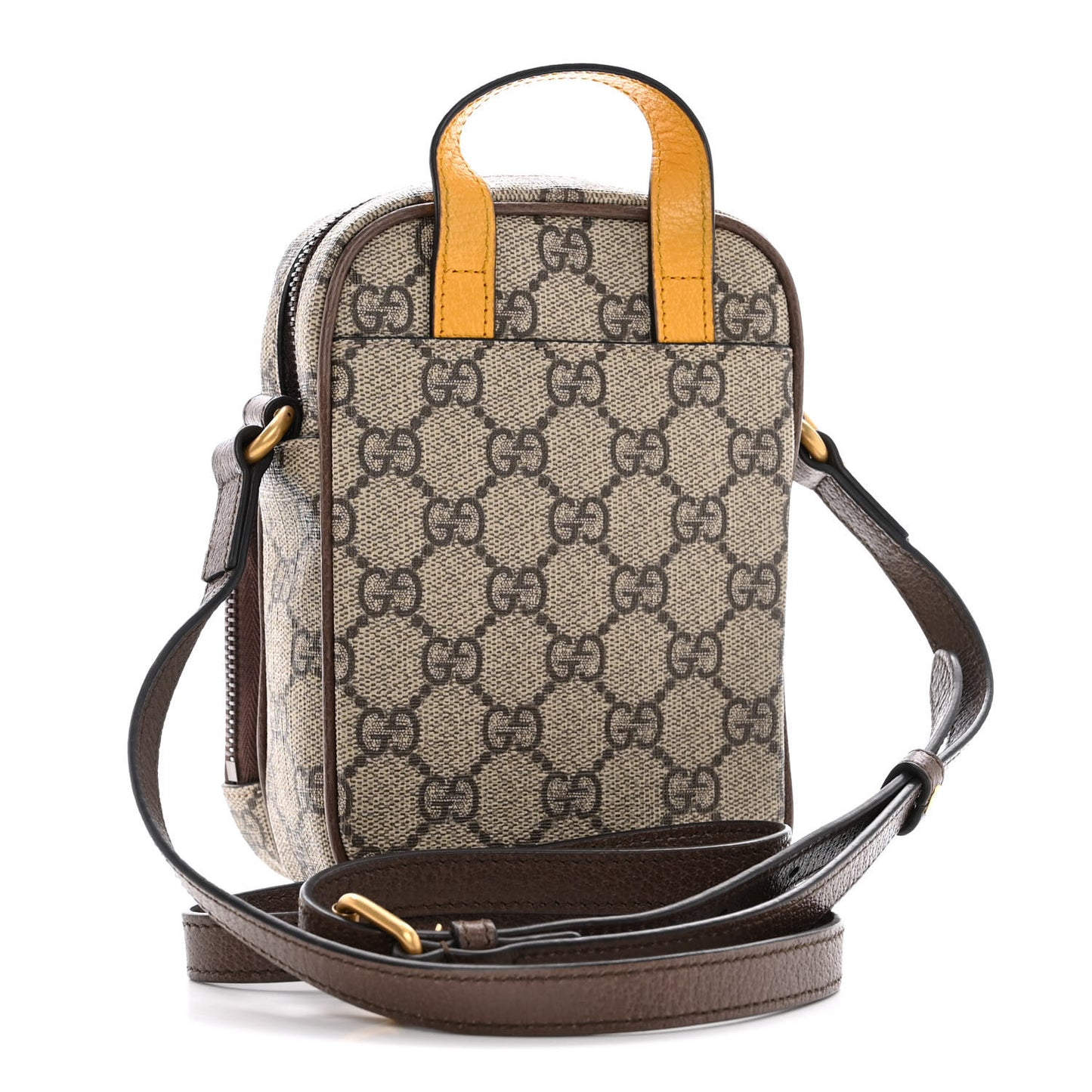 GG Supreme Monogram Mini Neo Vintage Double Zip Messenger Bag Beige New Acero Crop
