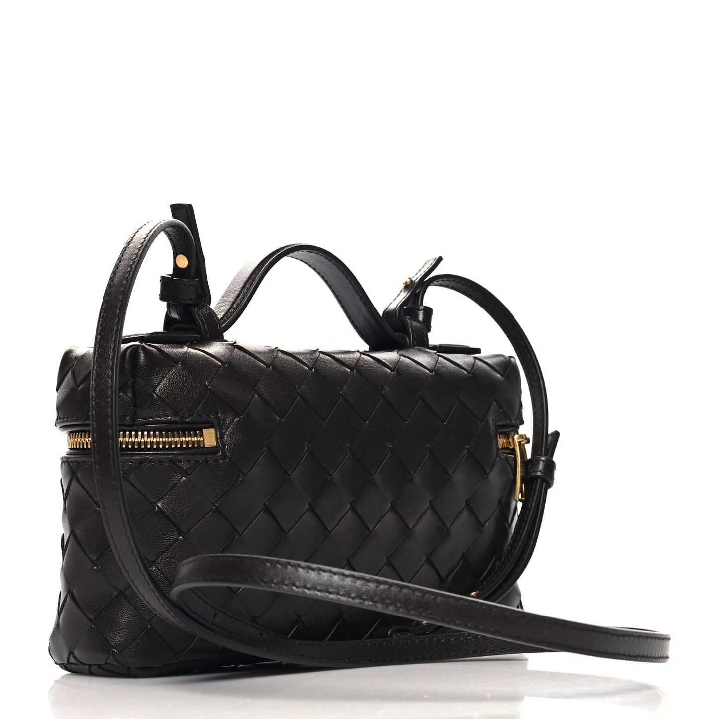 Calfskin Intrecciato Bang Bang Vanity Case Fondant