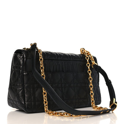 Christian Dior Calfskin Cannage Medium Caro Bag Black 3 of 9
