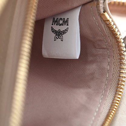 MCM Visetos Large Zip Around Wallet Beige 8 of 8
