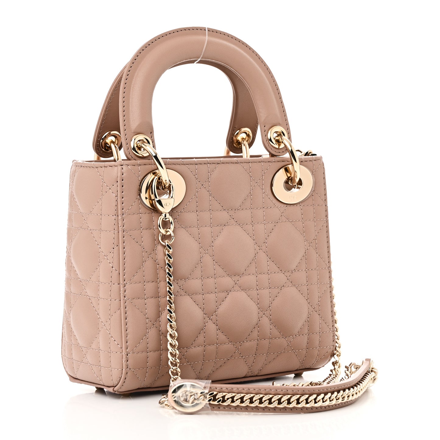 Lambskin Cannage Mini Lady Dior Fard