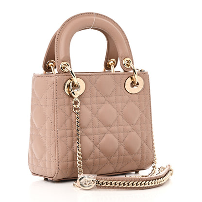 Christian Dior Lambskin Cannage Mini Lady Dior Fard 3 of 9