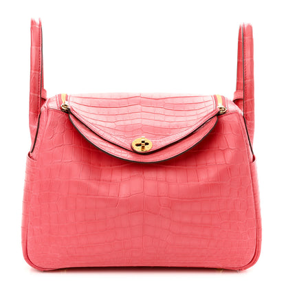 Hermes Matte Niloticus Crocodile Lindy 30 Bougainvillier 1 of 10