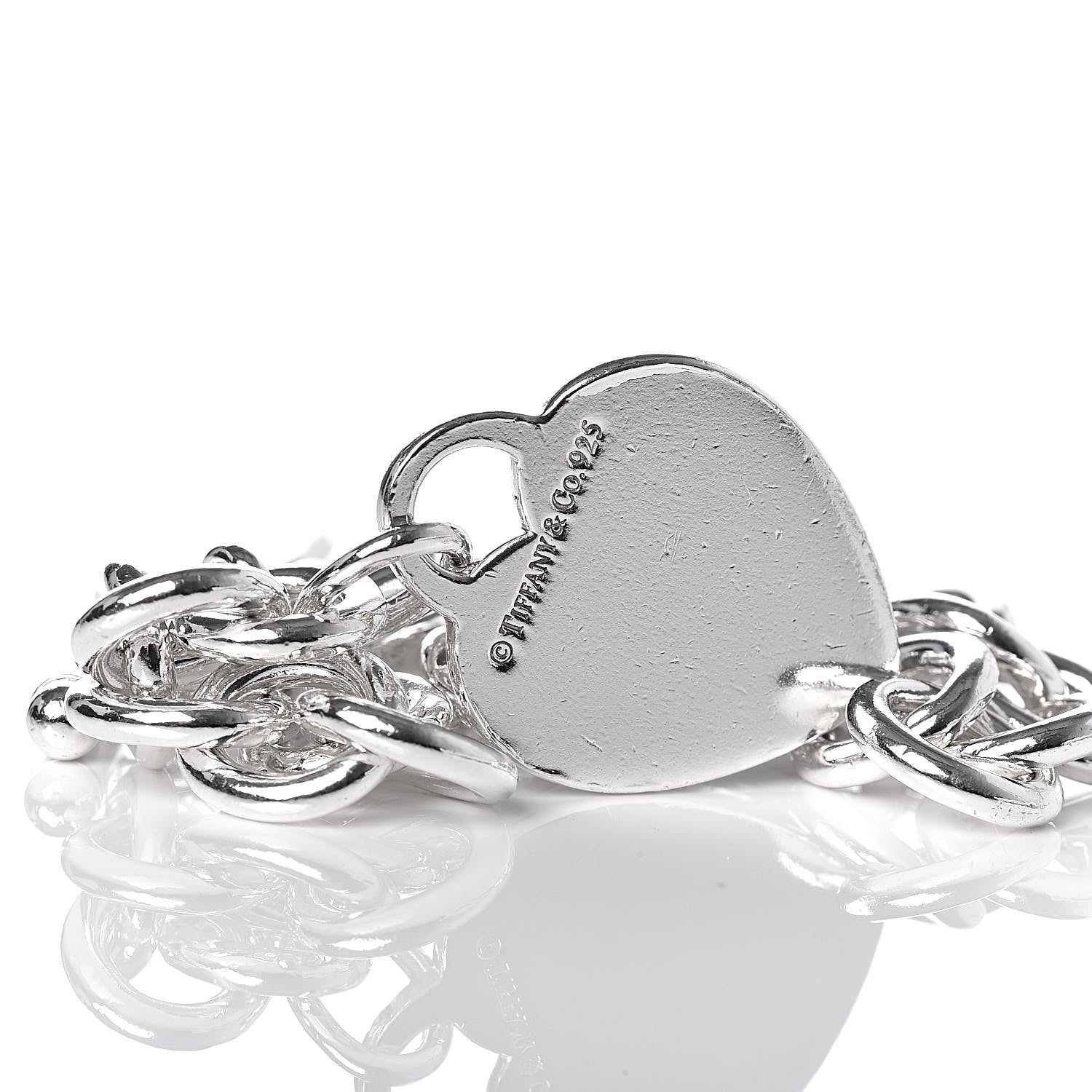 Tiffany Sterling Silver Heart Tag Toggle Bracelet 5 of 5