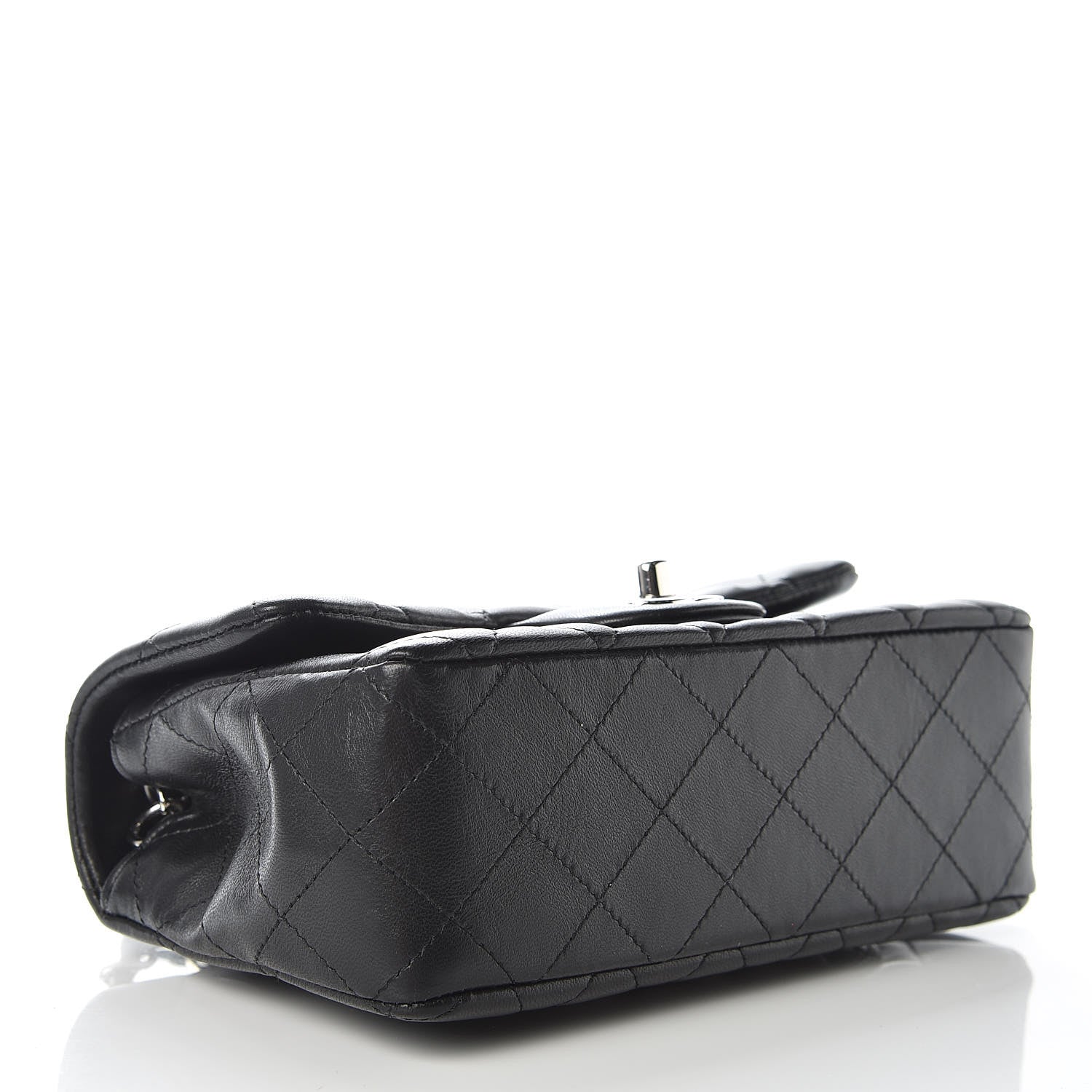 Chanel Lambskin Quilted Mini Rectangular Flap Black 4 of 10
