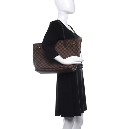 Louis Vuitton Damier Ebene Neo Neverfull MM Rose Ballerine 2 of 9