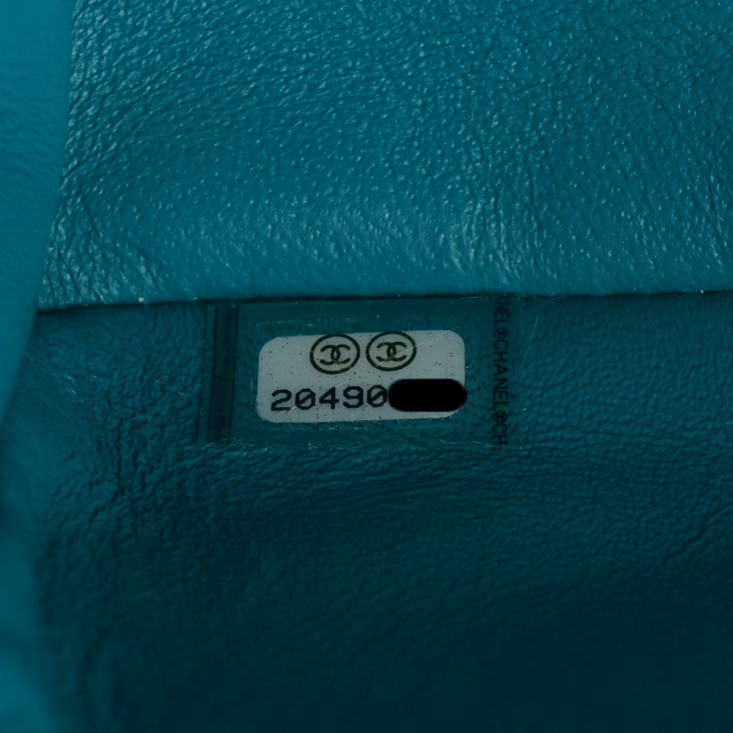 Patent Quilted Mini Rectangular Flap Turquoise