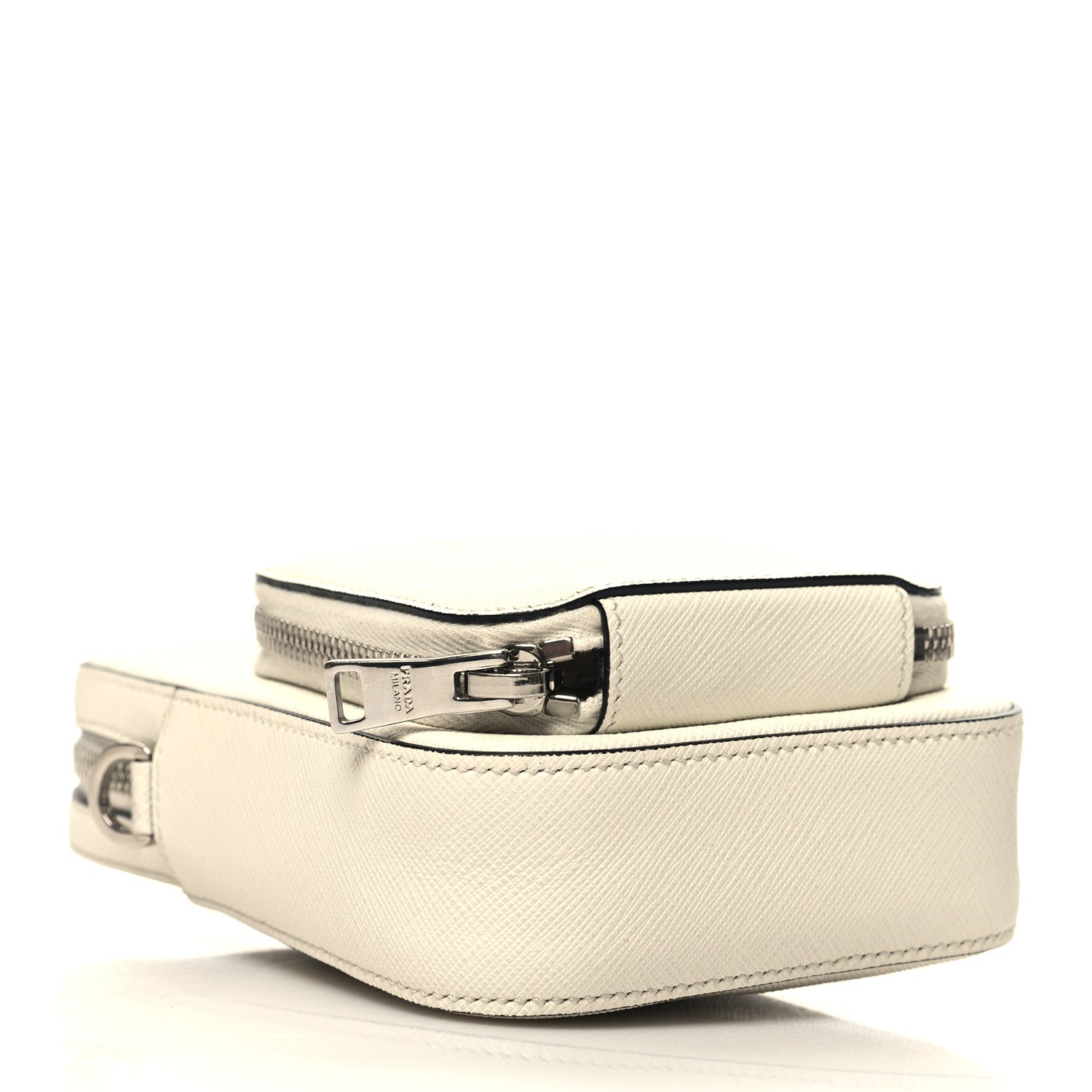 Prada Saffiano Lux Phone Crossbody Pouch White 4 of 12