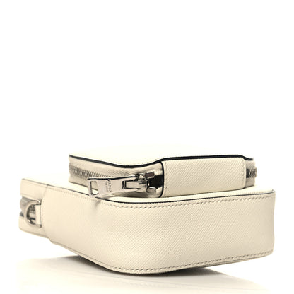 Prada Saffiano Lux Phone Crossbody Pouch White 4 of 12